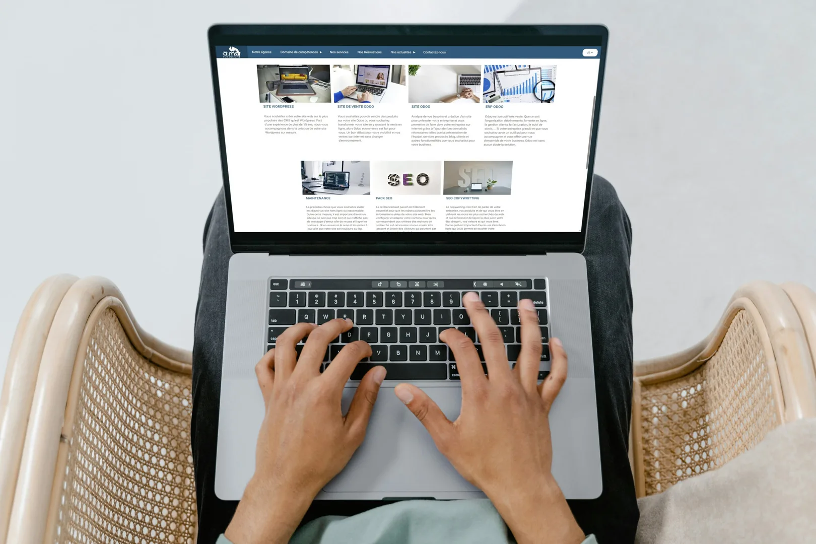 Structure de site Odoo développée sur mesure pour chaque entreprise