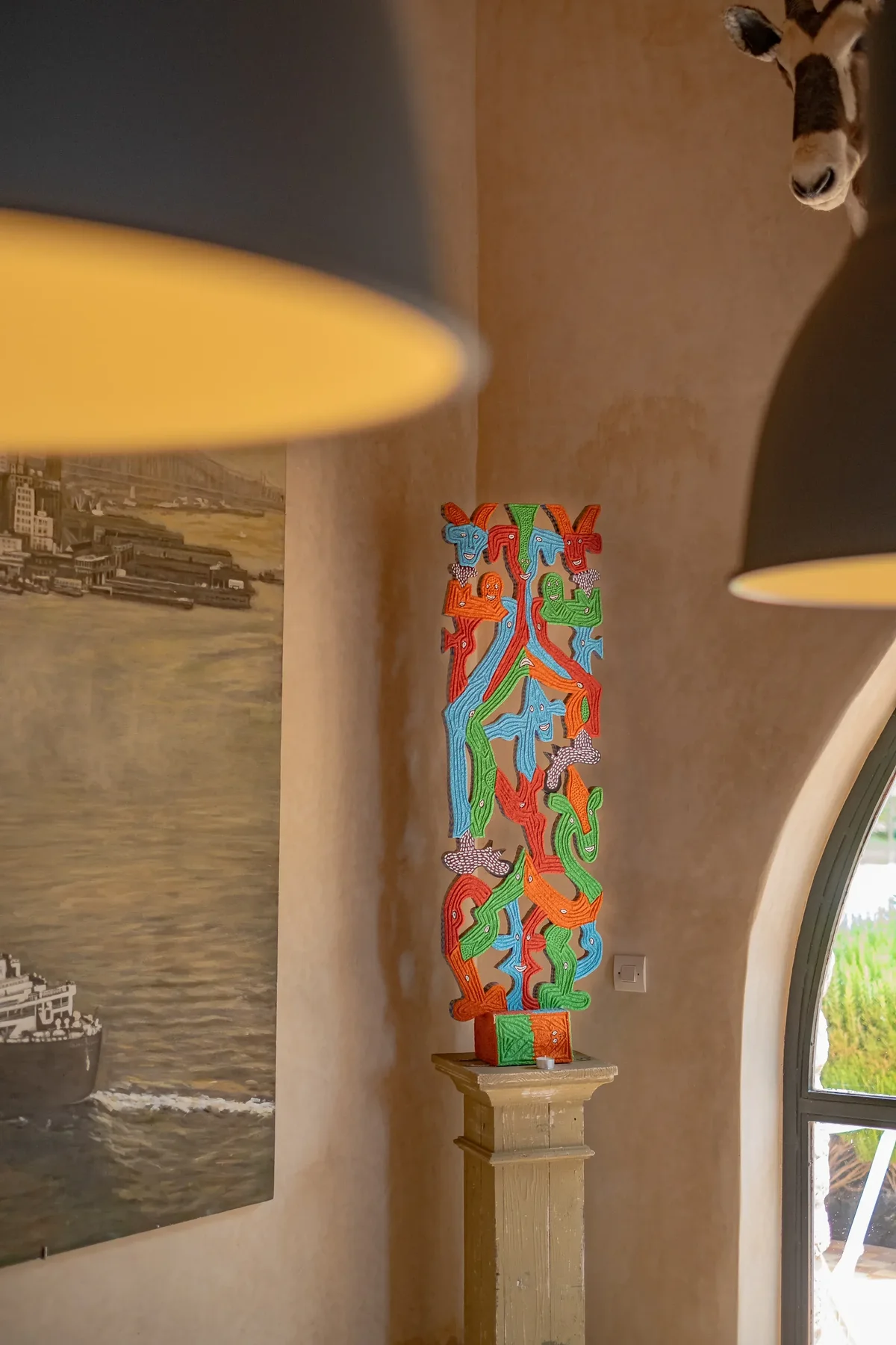 Décoration marocaine artisanale dans la villa Aruba Essaouira