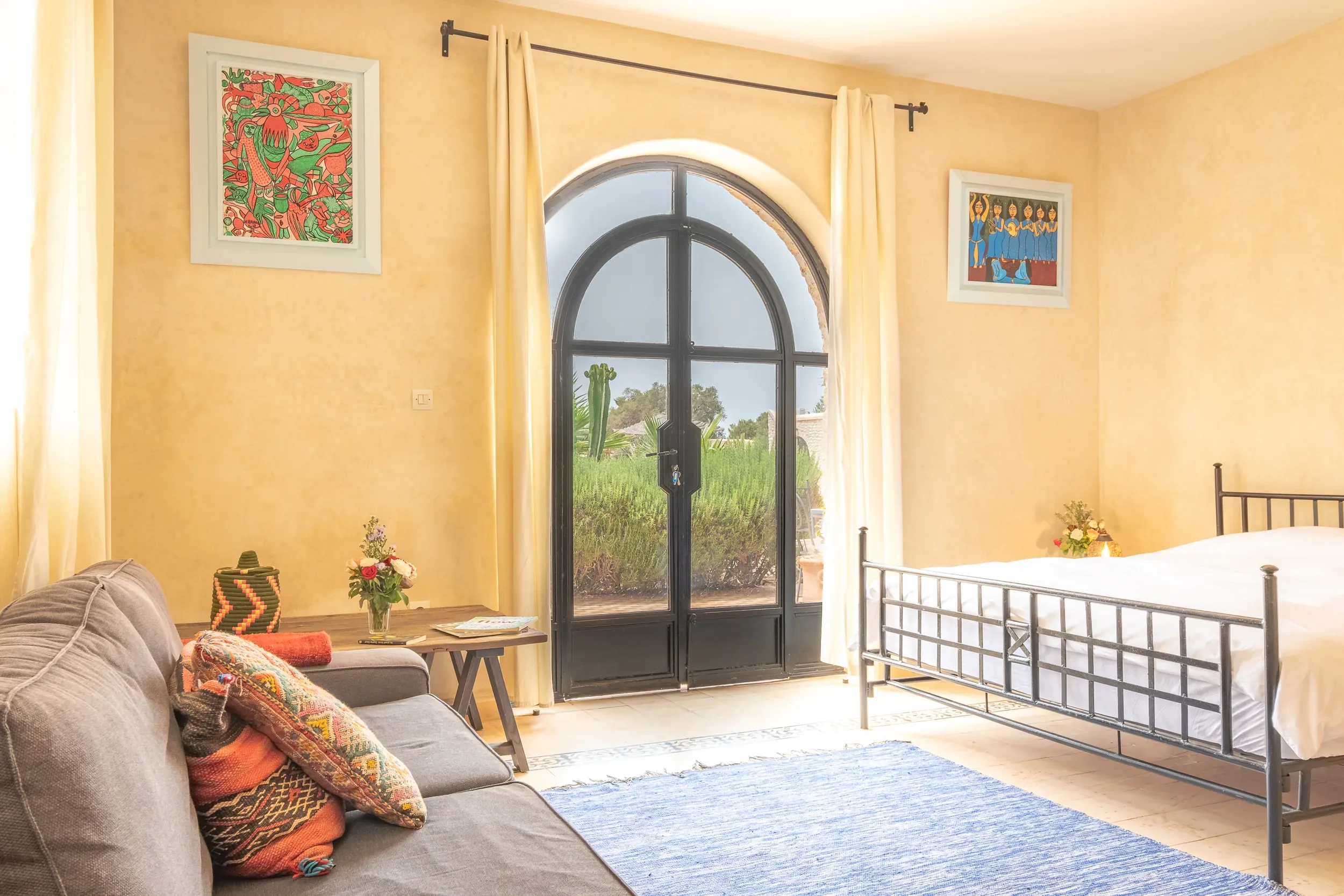 Ambiance intérieure du rez-de-chaussée de la maison de vacances